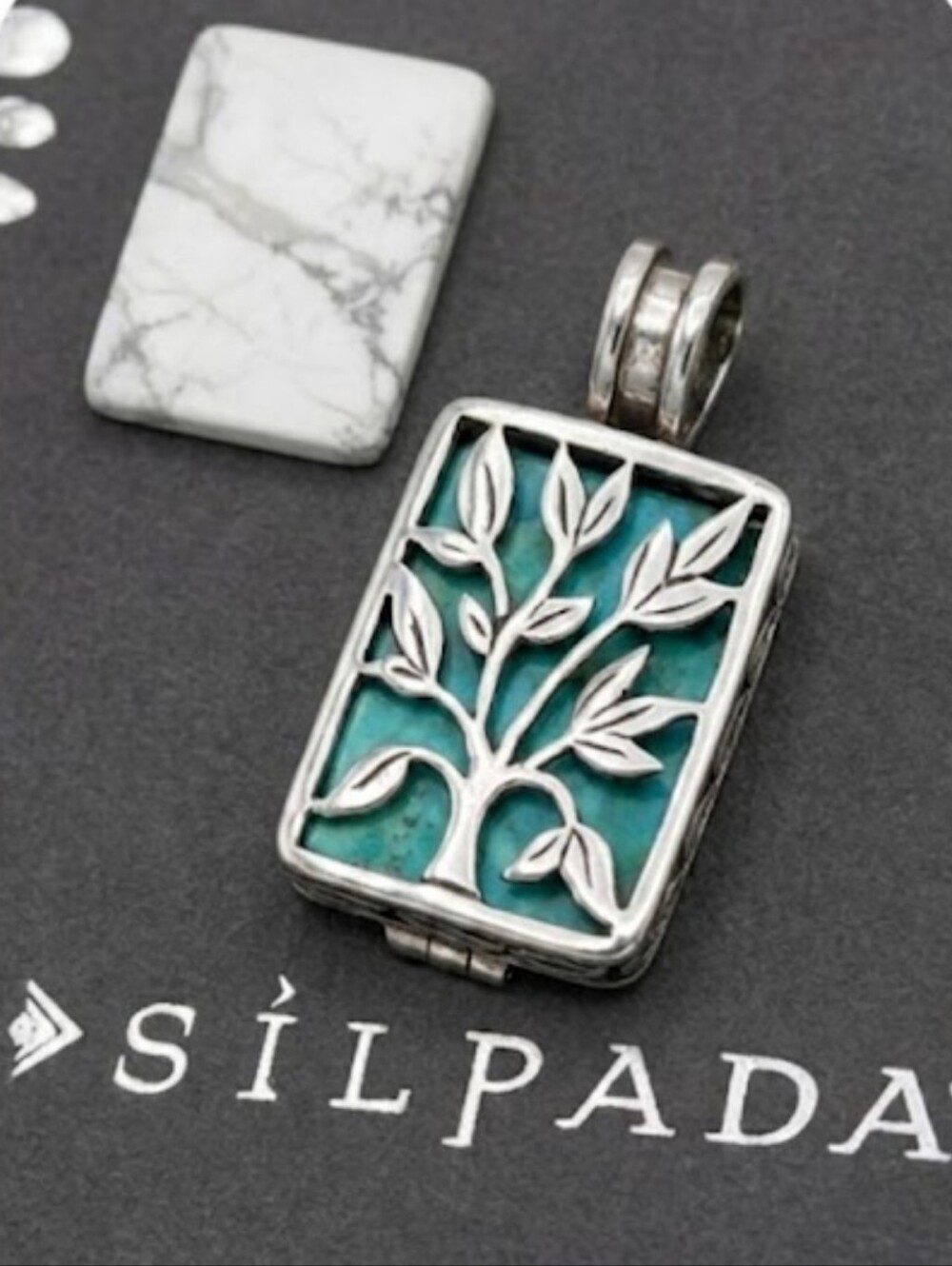 SILPADA 925 Tree Of Life Live Laugh Love Necklace Pendant